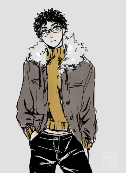 kjy-archived:heres a really fast akaashi scribble T___T i miss drawing