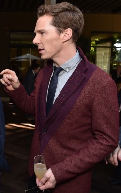 memespray:  coolfayebunny:  I normally prefer face on pictures of Benedict Cumberbatch but, this profile picture is just perfect. I edited out the Director of TIG sorry! Benedict is so lovely in this shot.   please save me