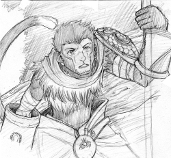 chibicca-becky:  Daily Sketch 6 - Wukong,