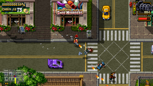 “Shakedown: Hawaii fuses open world action and empire building. Build a “legitimate” cor