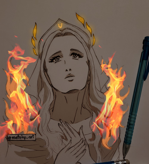 metohp-art: Hestia, Greek Goddess of Hearth, Home and Sacred Fire of Olympus.Between the traditional