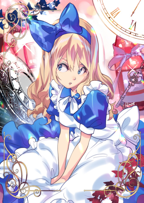 hinoe-0:  From a patron of mine’s request: Alice from Alice in Wonderland.Patreon  | Redbubble | Society6 
