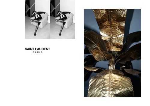Saint Laurent. Ad campaign SS15Creative Director: Hedi SlimanePhotos: Hedi SlimaneModels: Kiki Wille