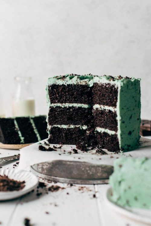 Mint Chocolate Chip Cake