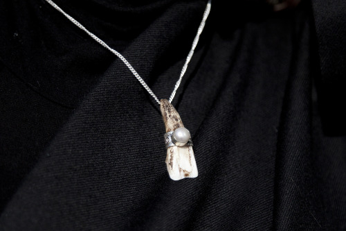 Pemanagpo JewelleryYakSo #1 pendantyak tooth + silver + natural pearlavailable now on pemanagpo.comP