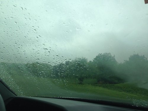 rewelcomed:  it rained a lot today 