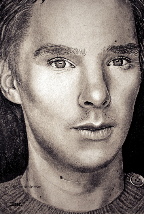 lunadax: Benedict Cumberbatch, as seen in Anton Artemenkov’s photoshoot. Staedtler Graphite pencil (