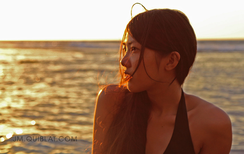 No makeup / no retouching. Just sunshine, sea, and sand! :) By JM Quiblat Music, Film, & Photography.