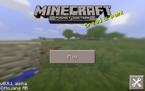 Minecraft PE title screens