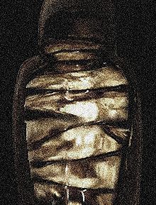 sixpenceee:  Mellified man, or human mummy confection, was a legendary medicinal substance created by steeping a human cadaver in honey. The concoction is mentioned only in Chinese sources, stated that some elderly would submit themselves to a process