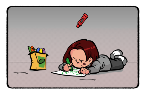 comickergirl:THE ONGOING ADVENTURES OF SPACEDAD AND HIS SUPER KIDS- “Ceci n’est pas un ‘S’”