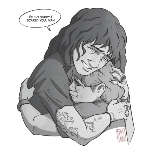 My First Fill For The @eddiemunsonbingo Card: A1, “Much Needed Hug”