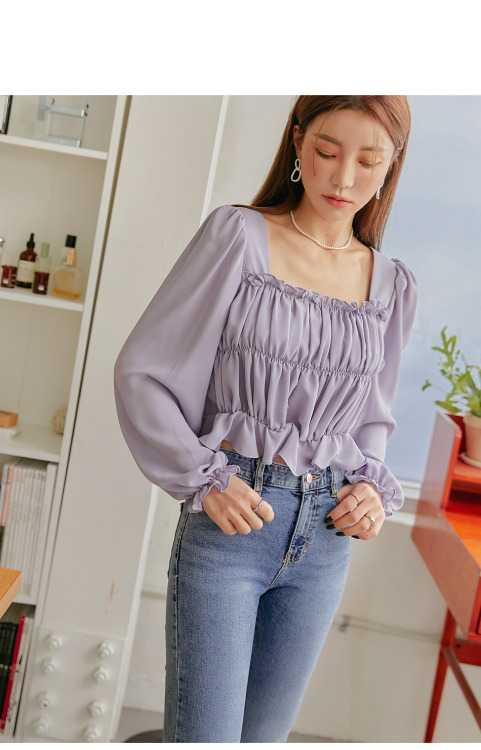 Melodin Smoke Banding Blouse