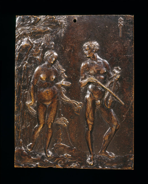 hildegardavon: Peter Vischer the Younger, 1487-1528 Orpheus and Eurydice, ca.1515, bronze / Black la