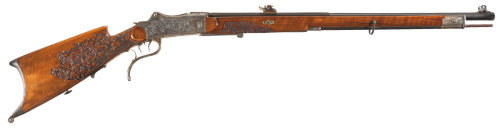 Stahl system German Schuetzen single shot target rifle, late 19th century.