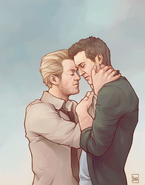 McDanno commission - first time I’ve ever tried drawing these two  （●＾□＾●） I’ve nev