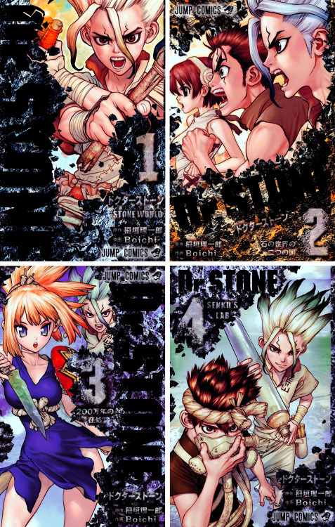 scientist-tsukasa:Dr. Stone :  Volume 1-20 Covers