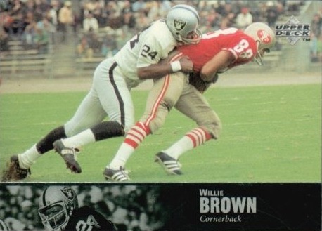 commitmenttoexcellence:Football Card Friday: Hall of Fame CB Willie Brown brings down a 49ers receiv