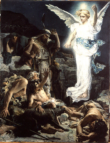 la-catharsis: Léon Comerre - L'Annonce aux bergers (1875)