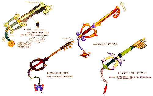 limitforms:  Kingdom Hearts HD 1.5 ReMIX, Artbook → Keyblades 