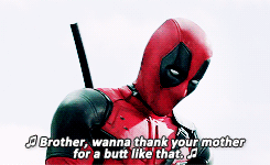 ryan-reynolds: You may be wondering, why the red suit? Well, that’s so bad guys