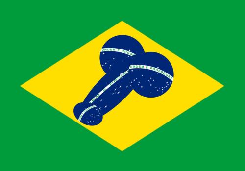 rvexillology:Flag of Brazil but it has a penis lolfrom /r/vexillologycirclejerk Top comment: Cum to 