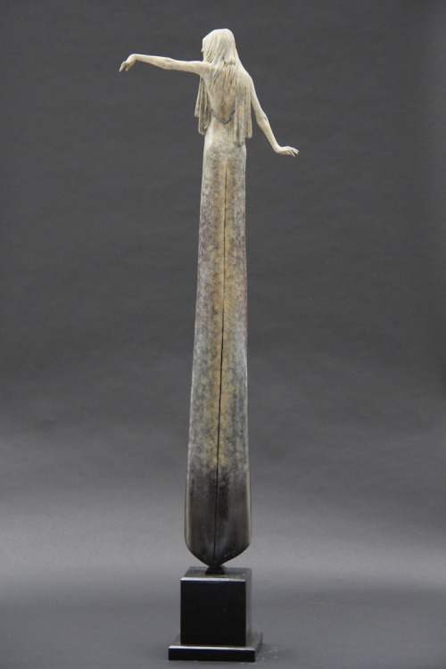 mymodernmet:  Sculptures by Michael James Talbot Beautifully oxidized bronze sculptures of elongated women inspired by Greek mythology. Some reach over 6 feet tall.