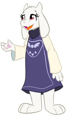 britishstarr:  Toriel in the style of MLP:FiMThe style fits her so well! I had so much fun drawing this :3 