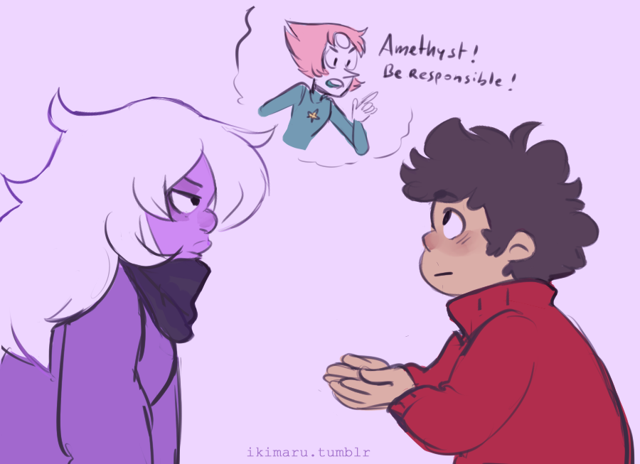 ikimaru:  in which Amethyst makes inappropriate use of Jasper’s nose lmao somebody