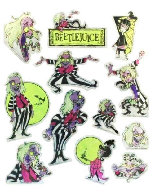 transparentstickers:Transparent 90′s Beetlejuice stickers