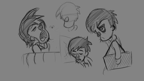 Brainstorming.Sketches I Did A While Ago When Designing Characters Adn Environments For My Nata Novice