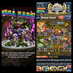 Only had to use this one team, with a #Tridon friend, to take him down. I think he was easier than maxwell. #bravefrontier #Zelnite #Ulkina #Darvanshel #Rowgen #LillyMatah