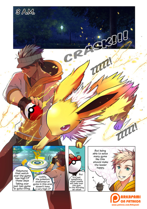 Page 1-4 sample of our 18 pages dojinshi &ldquo;Go x Spark [Pokemon Go]&rdquo;. It&rsquo;s NSFW doji