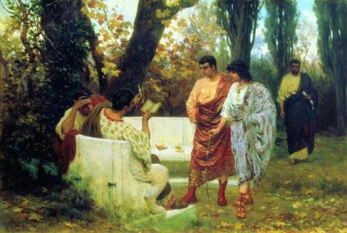 terpsikeraunos: thoodleoo: one of my favorite themes in paintings about rome is everyone (including 