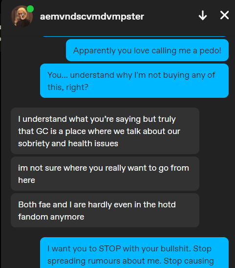 You Should Post The Full Screenshots, In Light Of Everything That Has Happened. Not To Start Drama, But