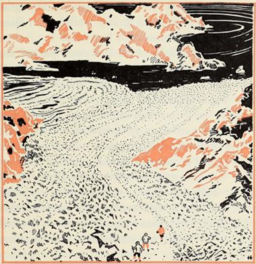 nemfrog:Hiking the glacier. Highways and Byways. 1938. 