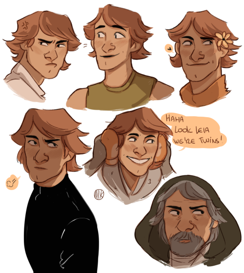 cherloak:Luke!! (and a tiny Bantha)(Hoth Luke is inspired by this post haha!!)