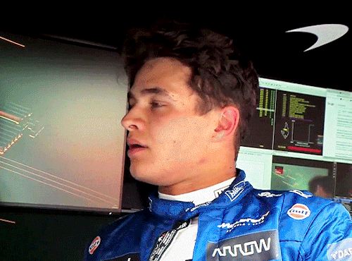 LANDO NORRIS Of McLaren During Red Flags At The 2021 Hungarian Grand Prix (Aug 1, 2021)