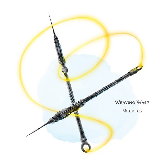 The Griffon's Saddlebag 𝗡𝗲𝘄 𝗶𝘁𝗲𝗺! Weaving Wasp Needles Weapon ( dart),...