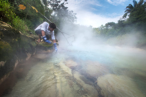 When geoscientist Andres Ruzo was a young boy, his grandfather told him a story about a river that b