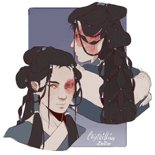 chiptrillino: okay listen!the idea of herbalist!zuko form @muffinlance is funny and keept me motivated last week. there is for the first time not additional angst there. just zuko/spirith joining the gaang early with loong loong hair. i needed to get