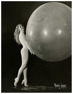 Sally Rand Promo Photo Featuring Her Infamous “Bubble Dance”..