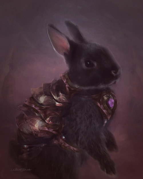 winterofherdiscontent: .  [ a new painting, this little guy is part of my Gothic Crystal High Court 