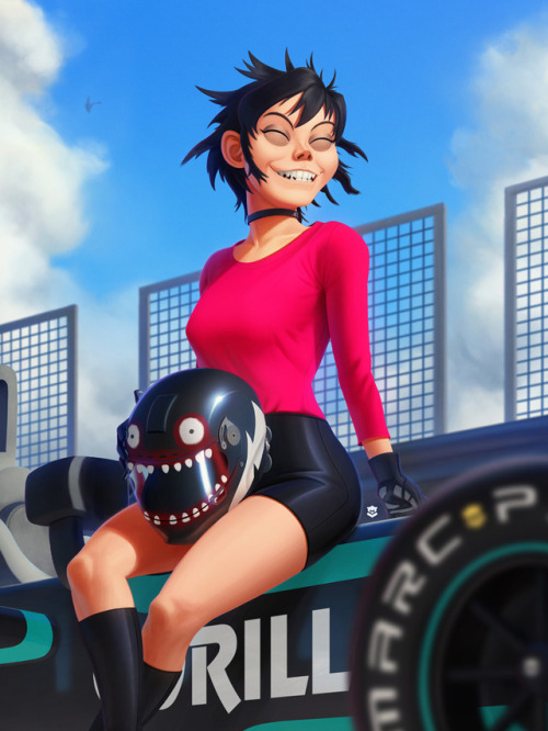 iammarcpi: Noodle  My submission to “Gorillazine,” which was unfortunately canceled. Based on Noodle