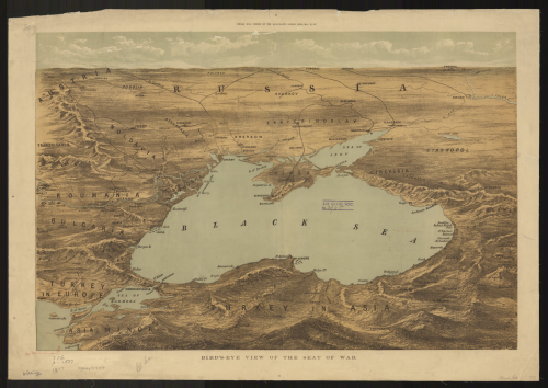 Happy #Feathursday  For today’s Bird’s Eye View, we present the Black Sea in 1877 called