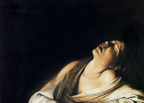 tremendousandsonorouswords: Caravaggio, Maria Maddalena in estasi (detail), ca. 1606