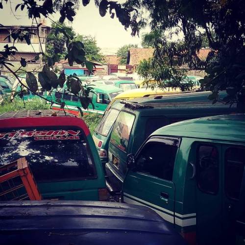 Angkot graveyard.