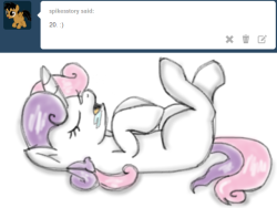 ask-my-sweetie-belle:  Sleepy Belle  D'aww~