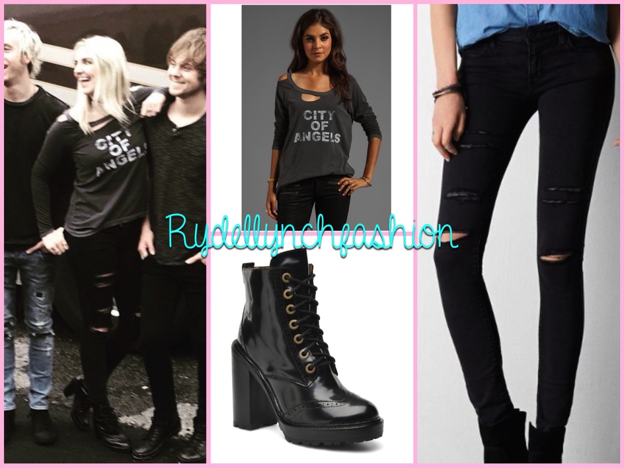 Rydel’s Outfit for the Summer Smash Concert;
• Chaser City of Angels Deconstructed Raglan (Exact) - No Longer Available
• Jeggings (Exact) - Price: $49.95
• Jeffrey Campbell Fork Boots (Exact) - No Longer Available
May 31, 2015