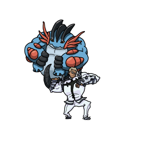 jaidrawsthings:Headcanon: Gamagoori doesn’t even have a pokeball for Swampert. He just carries Swamp